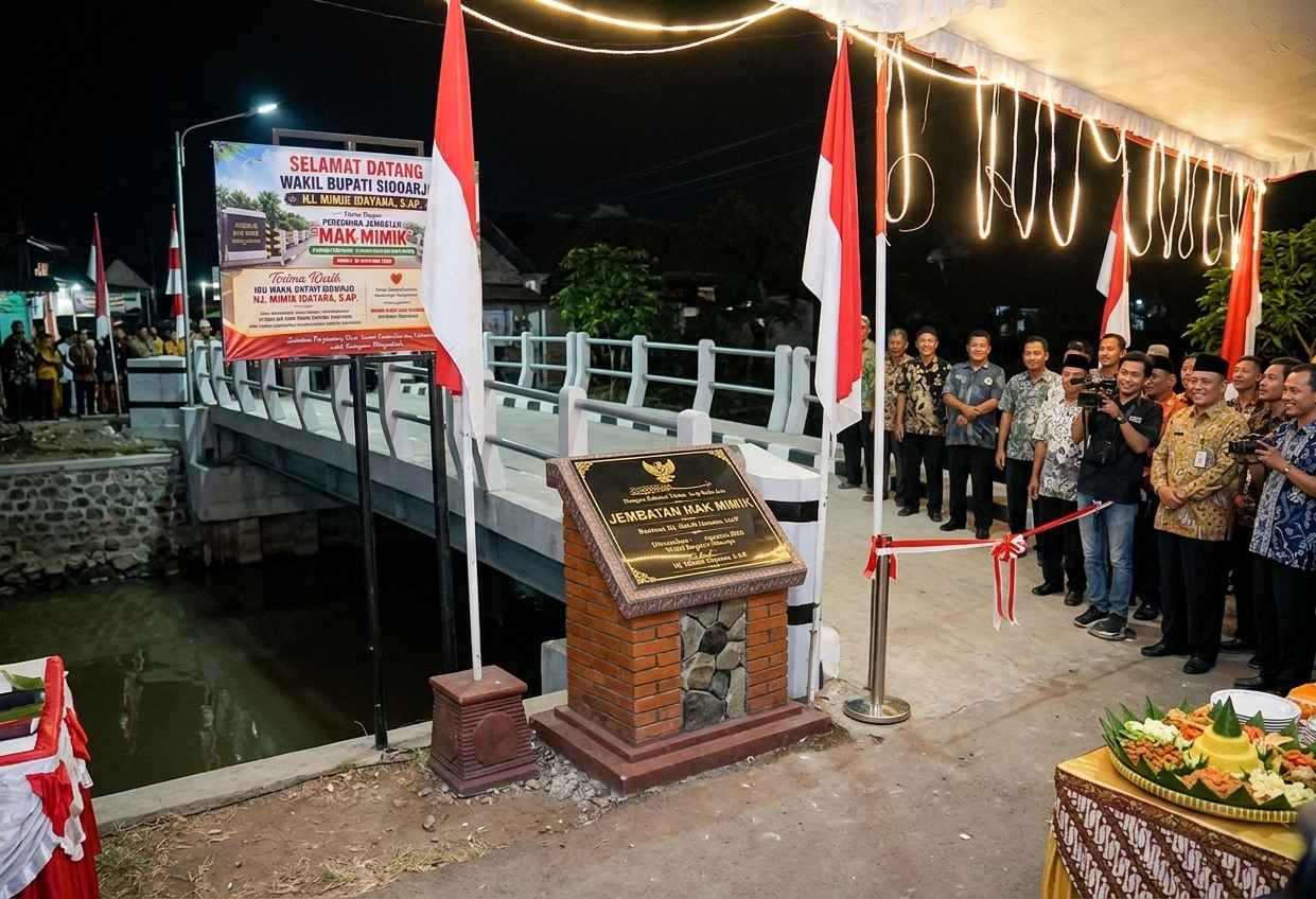 Jembatan Mak Mimik Pemicu Polemik Penamaan Aset Publik Sidoarjo