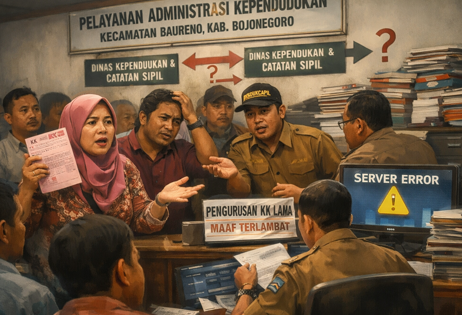 Layanan KK Baureno Bojonegoro Tersendat, Warga Keluhkan Proses