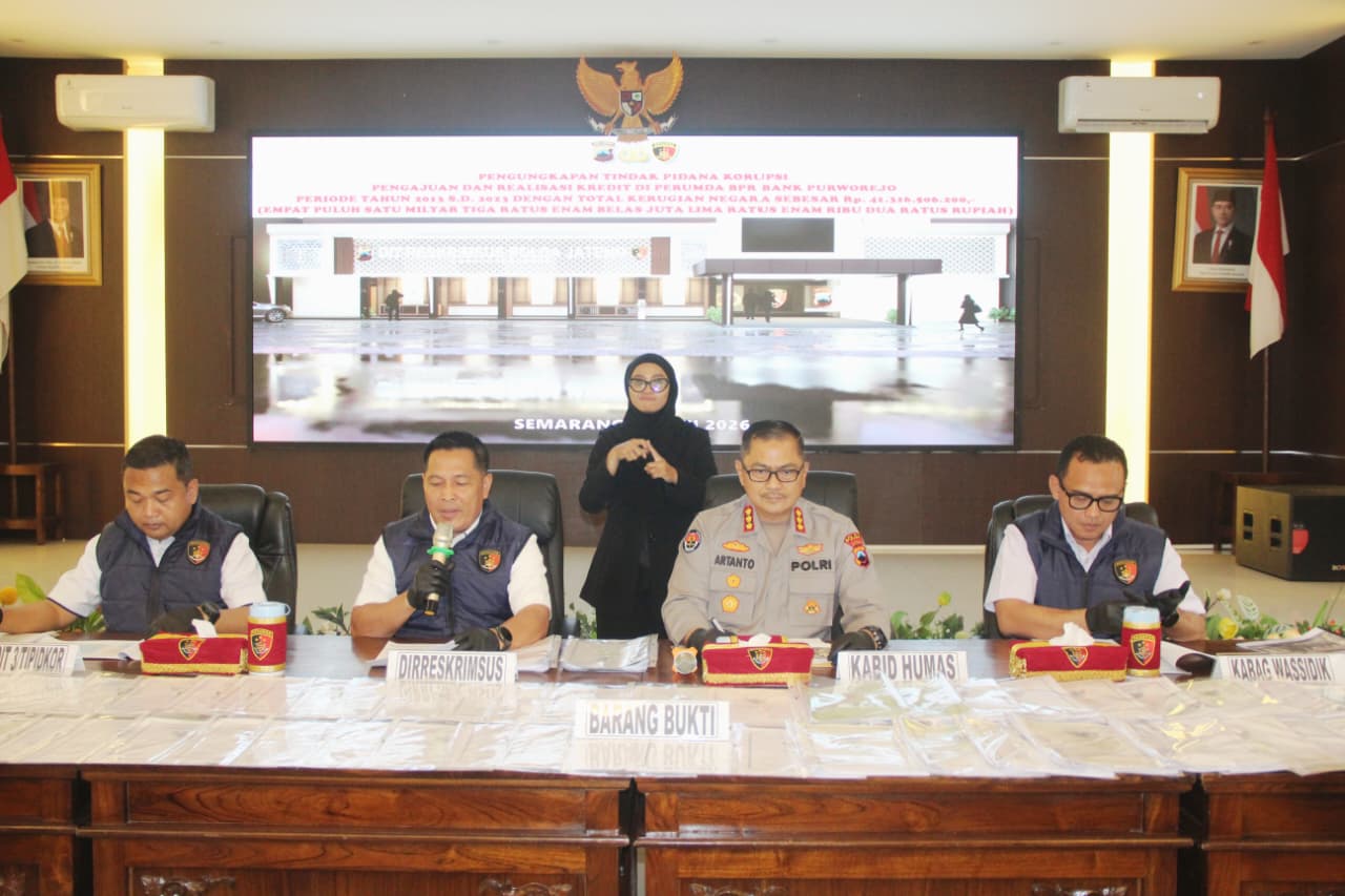 Korupsi Kredit BPR Purworejo Rugikan Negara Rp41,3 Miliar